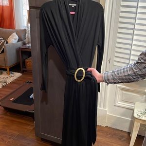 Anne Klein Long Sleeve Belted Dress